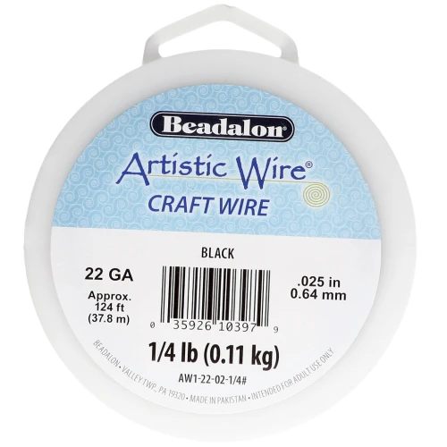 Filo di rame Artistic Wire 0,64 mm - Nero anti-ossidazione x37.8m