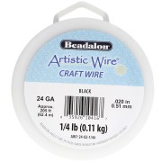 Filo di rame Artistic Wire 0,51 mm - Nero anti-ossidazione x62.4m