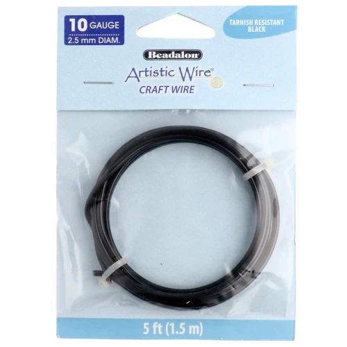 Filo di rame Artistic Wire 2,6 mm - Nero anti-ossidazione x1.5m