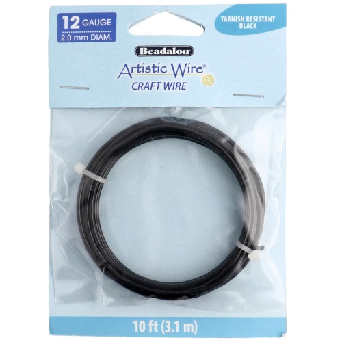 Filo di rame Artistic Wire 2,1 mm - Nero anti-ossidazione x3.1m