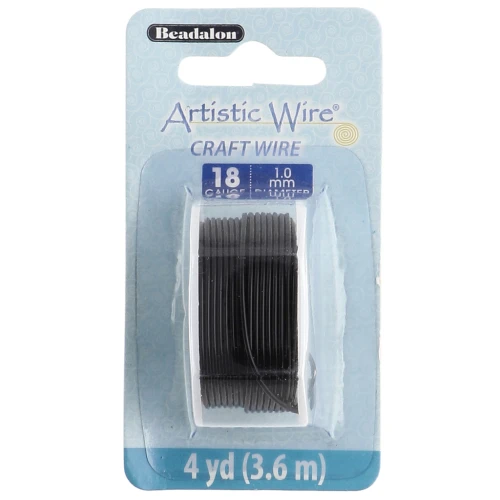 Filo di rame Artistic Wire 1 mm - Nero anti-ossidazione x3.6m