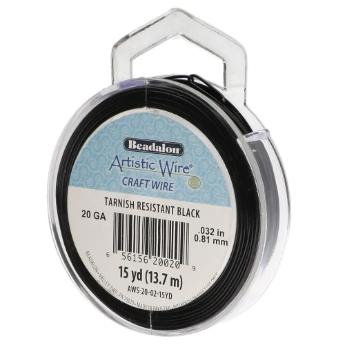 Filo di rame Artistic Wire 0,81 mm - Nero anti-ossidazione x13.7m
