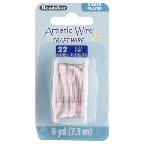 Filo di rame Artistic Wire 0,64 mm placcato argento dorato rosa anti-ossidazione x7.3m
