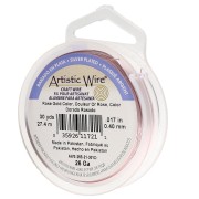 Filo di rame Artistic Wire 0,41 mm placcato argento dorato rosa anti-ossidazione x27.4m