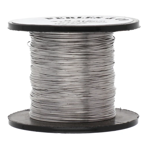 Filo tondo 0,315 mm - Acciaio inossidabile 304 x78m