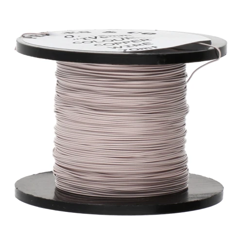 Filo di rame tondo 0,315 mm - Colore crema x70m