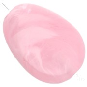 Rosa chiaro - Perla piatta irregolare 18x13 mm in acrilico - Rosa chiaro marmorizzato x10 Perla piatta irregolare 18x13 mm in acrilico - Rosa chiaro marmorizzato x10