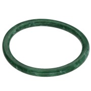 Bracciale rigido sottile da 65 mm in resina opaca - Verde scuro marmorizzato x1
