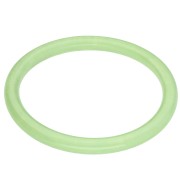 Bracciale a girocollo sottile da 65 mm in resina trasparente - Verde chiaro marmorizzato x1