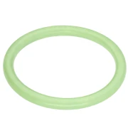 Bracciale a girocollo sottile da 65 mm in resina trasparente - Verde chiaro marmorizzato x1