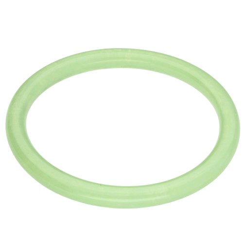 Bracciale a girocollo sottile da 65 mm in resina trasparente - Verde chiaro marmorizzato x1