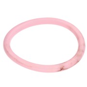 Rosa - Bracciale rigido sottile da 65 mm in resina opaca - Rosa - Marmorizzato marrone x1 Bracciale rigido sottile da 65 mm in resina opaca - Rosa - Marmorizzato marrone x1