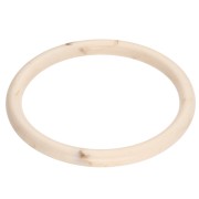 Bracciale a giro sottile da 65 mm in resina opaca - Nude - Marmorizzato marrone x1