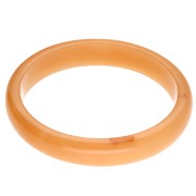Orange clair - Bracciale rigido da 64 mm in resina traslucida - Arancione chiaro marmorizzato x1 Bracciale rigido da 64 mm in resina traslucida - Arancione chiaro marmorizzato x1