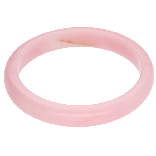 Bracciale da 64 mm in resina traslucida - Rosa chiaro marmorizzato x1