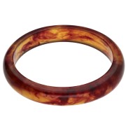 ambra - Bracciale da 64 mm in resina trasparente - Ambra marmorizzata x1 Bracciale da 64 mm in resina trasparente - Ambra marmorizzata x1