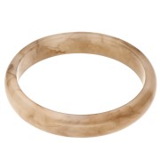 Marrone chiaro - Bracciale rigido da 64 mm in resina traslucida - Marrone chiaro marmorizzato x1 Bracciale rigido da 64 mm in resina traslucida - Marrone chiaro marmorizzato x1