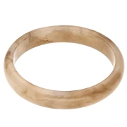 Bracciale rigido da 64 mm in resina traslucida - Marrone chiaro marmorizzato x1