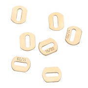 Ganci ovali 4x3,5 mm - Gold filled (oro laminato) x10
