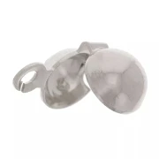 Copri-nodi da 6 mm - Argento x10