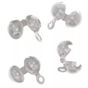 Copri-nodi da 6 mm - Argento x10
