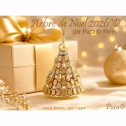 Perla in vetro Lipsi® di Puca® 4x6 mm - Bronzo chiaro ramato x10g