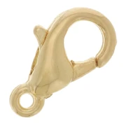 Chiusure a moschettone da 10 mm - Dorata con oro fino x10