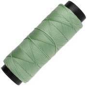 Filo piatto in poliestere cerato - Slam Cord per micro macramè 0,8 mm - Verde acqua x 100 m