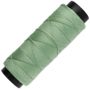 Filo piatto in poliestere cerato - Slam Cord per micro macramè 0,8 mm - Verde acqua x 100 m