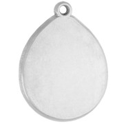 Pendente ovale irregolare 21x16 mm con motivo pantera - Acciaio inossidabile 316 x1