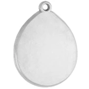 Pendente ovale irregolare 21x16 mm con motivo pantera - Acciaio inossidabile 316 x1