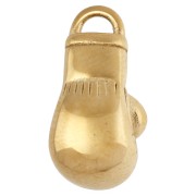 Ciondolo a forma di guantone da boxe 16x8 mm - Acciaio inossidabile 304 Dorato x1