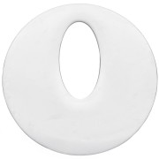 Pendente rotondo scavato da 21 mm - Acciaio inossidabile 316L x1