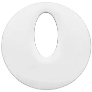 Pendente rotondo scavato da 21 mm - Acciaio inossidabile 316L x1