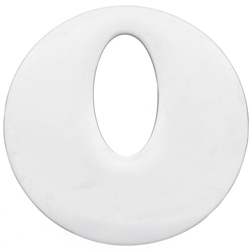 Pendente rotondo scavato da 21 mm - Acciaio inossidabile 316L x1