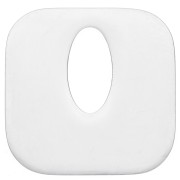 Rotondo - Pendente quadrato scavato, 21 mm - Acciaio inossidabile 316L x1 Pendente quadrato scavato, 21 mm - Acciaio inossidabile 316L x1