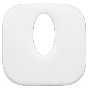 Pendente quadrato scavato, 21 mm - Acciaio inossidabile 316L x1
