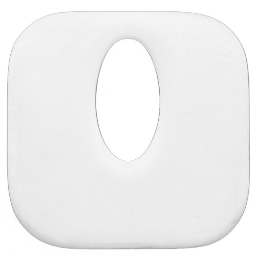 Pendente quadrato scavato, 21 mm - Acciaio inossidabile 316L x1