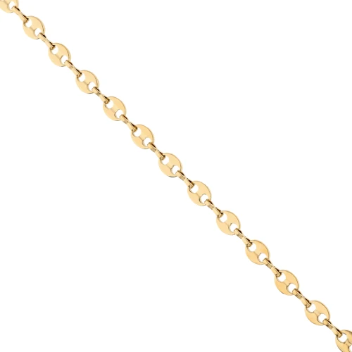 Catena a maglie “Grain de café” 6,6 mm - Acciaio inossidabile 304 Dorato x50cm