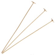 Chiodo a testa piatta larga 50x0,6 mm - Acciaio inossidabile 304 Dorato x6
