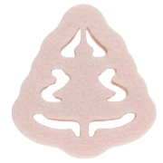 Tagliabiscotti a forma di albero di Natale 20x19 mm in polimero biodegradabile - Beige x1