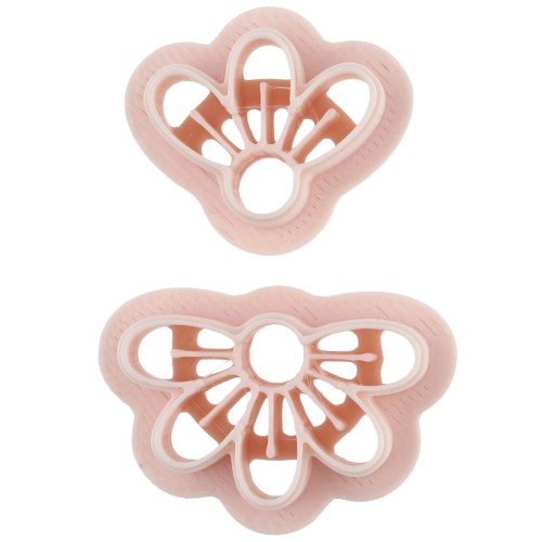 Set di stampini per orecchini a forma di fiore in polimero biodegradabile - Beige x1