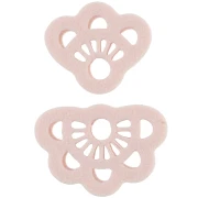 Set di stampini per orecchini a forma di fiore in polimero biodegradabile - Beige x1