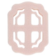 Tagliabiscotti rettangolare 25x17 mm in polimero biodegradabile - Beige x1