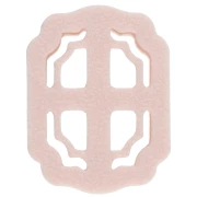 Tagliabiscotti rettangolare 25x17 mm in polimero biodegradabile - Beige x1
