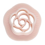 Mini stampino a forma di fiore da 10 mm in polimero biodegradabile - Beige x1