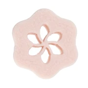 Mini stampino a forma di fiore n. 3 da 10 mm in polimero biodegradabile - Beige x1