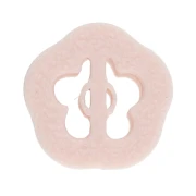Mini stampino a forma di fiore n. 4 da 10 mm in polimero biodegradabile - Beige x1