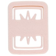 Tagliabiscotti rettangolare 31x22 mm con motivo a occhio - in polimero biodegradabile - Beige x1