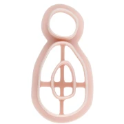 Stampo per orecchini dalla forma organica in polimero biodegradabile - Beige x1
